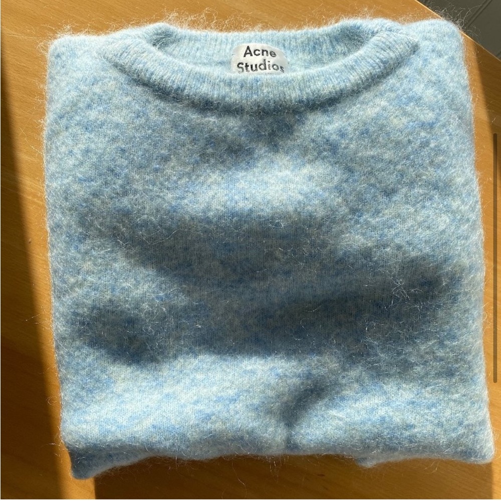 Acne Dramatic Moh mohair sweater - light blue XS/S